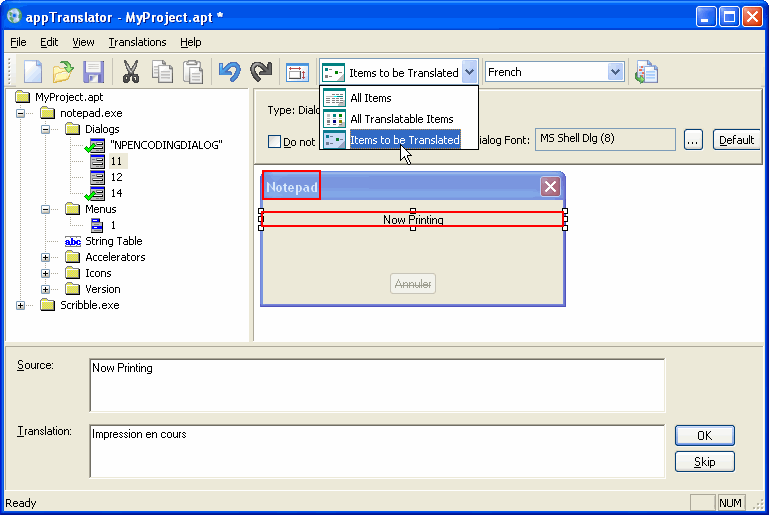 AppTranslator Screenshot